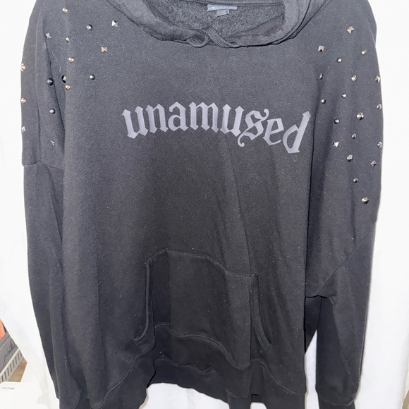 Torrid Unamused Relaxed Fit Cozy Fleece Studded Hoodie - Picture 3 of 10